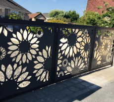 Villa Courtyard Wrought Iron Carved Guardrail