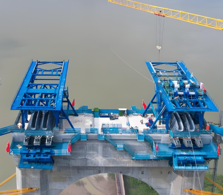 Pont suspendu modulaire à déploiement rapide