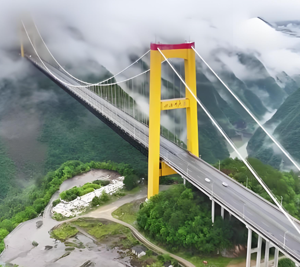 マウンテンヘビーデューティハイウェイサスペンションブリッジ