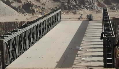 ポータブルモジュラー緊急サスペンションブリッジ