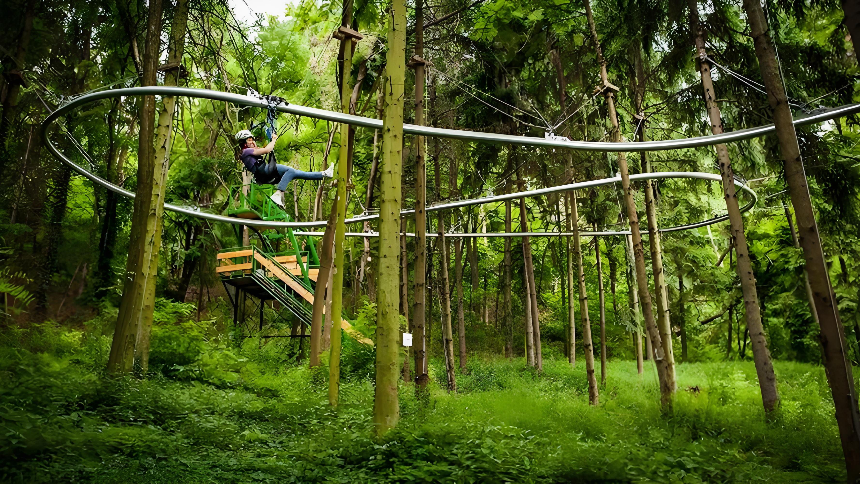 Jungle Crossing Circular Zipline (Atomic Coaster)