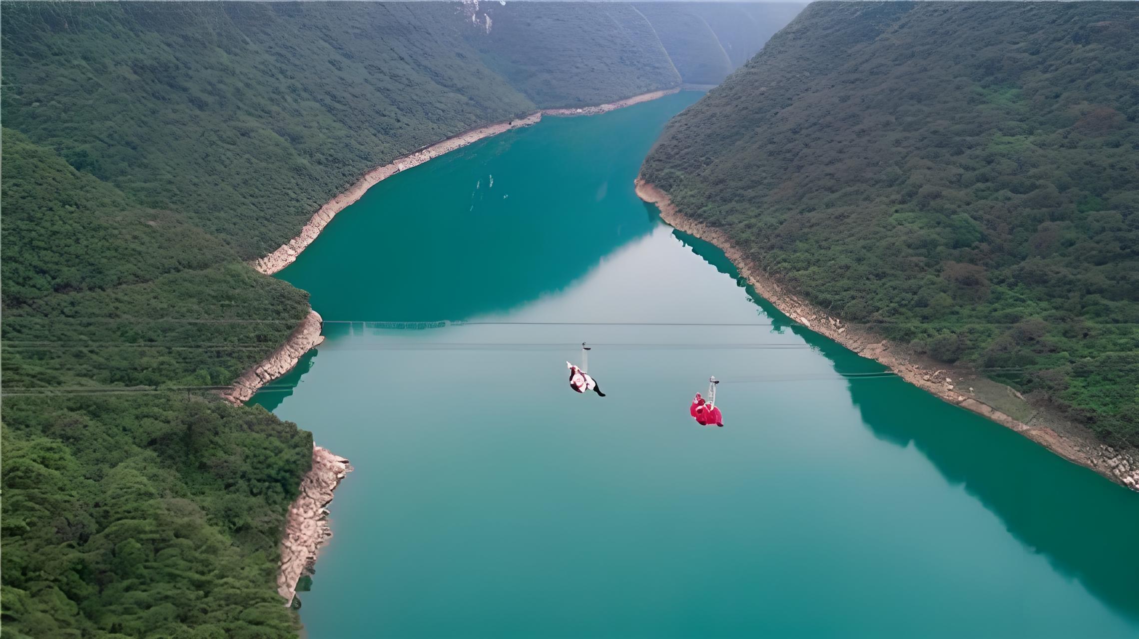 Cross-Canyon Heavy-Duty Cargo Zip Line