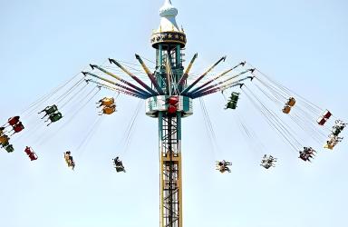 Custom Themed Flying Trapeze for Theme Parks