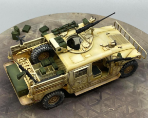 Véhicule de réservoir simulé d'amusement sur le thème militaire (échelle 1:6)