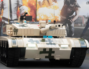 Competitive Racing Style Amusement Tank Vehicle