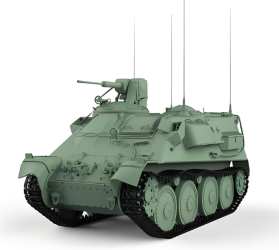 Military <span>Simulation</span> Tracked Amusement Tank Vehicle