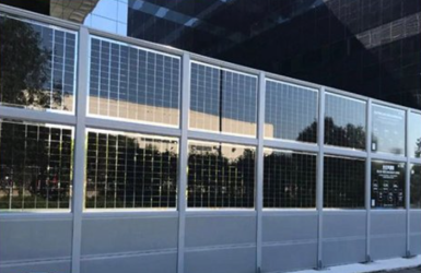 Pliage portable tissu barrière sonore pour les événements temporaires