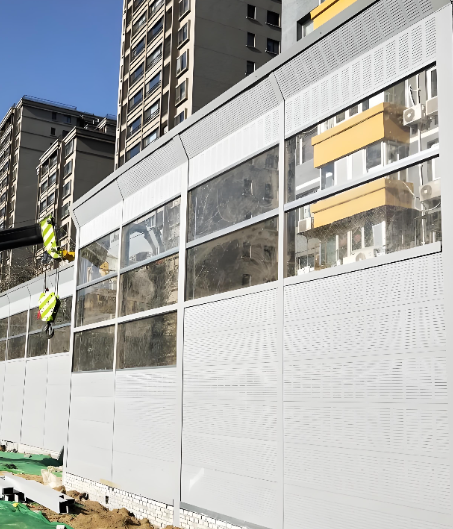 Penghalang Suara Sementara Lokasi Konstruksi