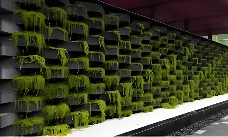 Cảnh quan dân cư Rào Cản âm thanh tổng hợp màu xanh lá cây