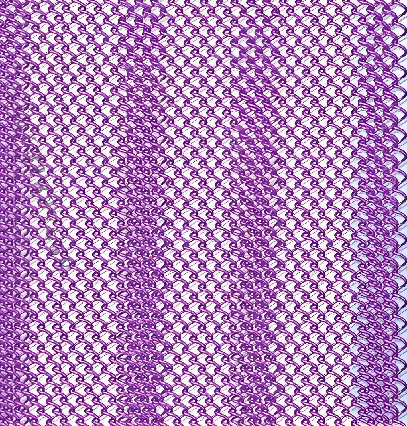 Decorative Purple Copper Crimped Wire Mesh