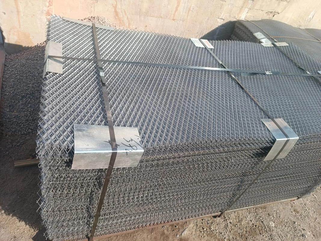 Jala Kawat Berkerut Tahan Aus Baja Mangan Tinggi