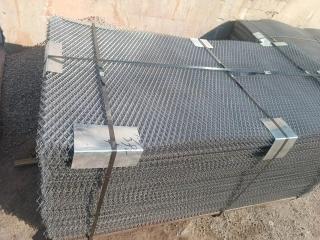 Jala Kawat Berkerut Tahan Aus Baja Mangan Tinggi