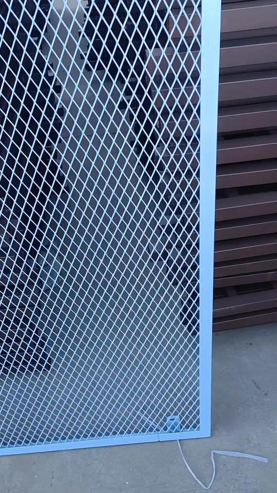 Anodized Aluminum Decorative Crimped Wire Mesh