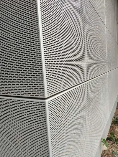 Aluminum-Magnesium Alloy Architectural Facade Perforated Metal Sheet