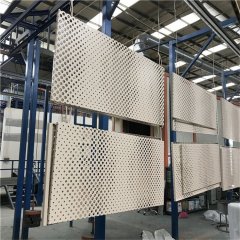 Lembar Berlubang Dekoratif Berlapis Fluorokarbon Paduan Aluminium