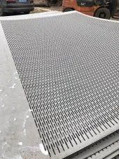 Panel Casing Berlubang Dekoratif Paduan Aluminium Berlapis PVDF