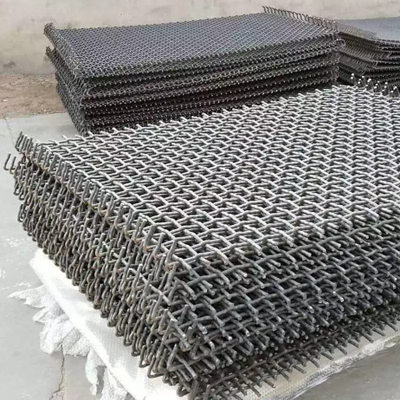 หน้าจอลวดลิ่มเหล็กแมงกานีสสำหรับงานหนักสำหรับการทำเหมืองแร่