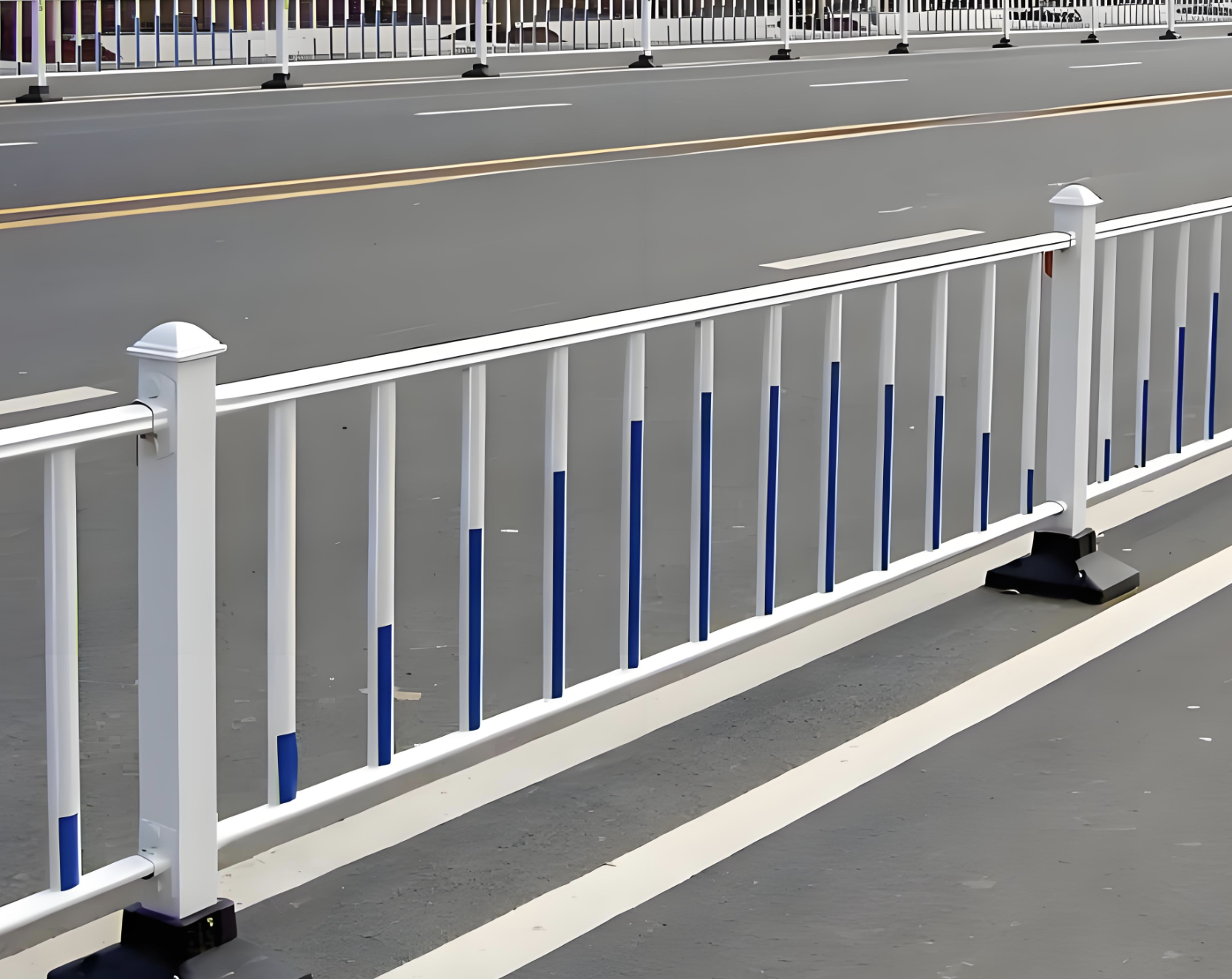 市営道路クラッシュ耐性鉄フェンス