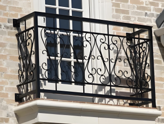 Barrière de fer de <span>sécurité</span> de balcon