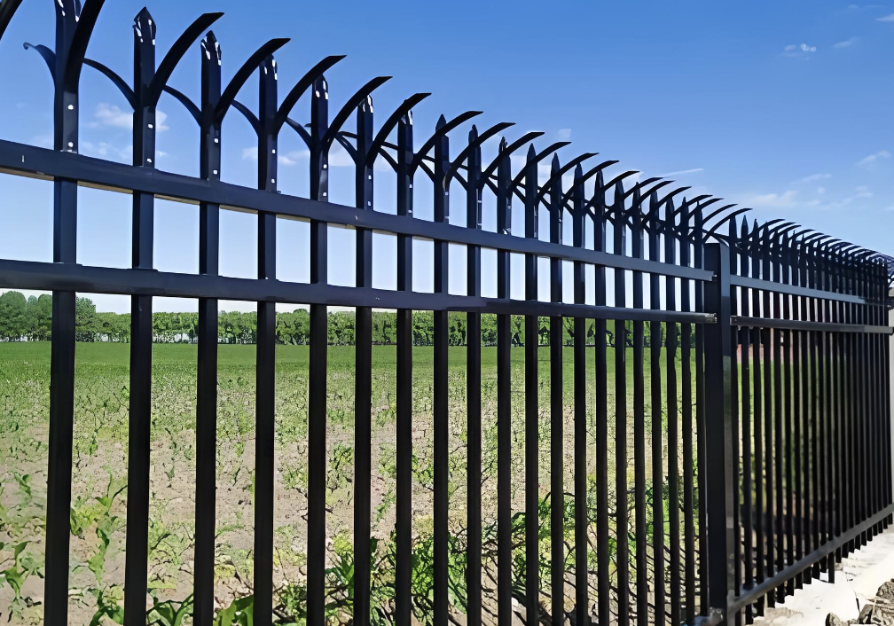 Pagar Besi Perimeter Pabrik Industri Tugas Berat