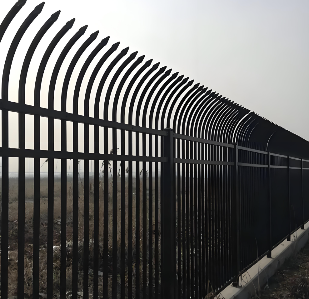 Pagar Besi Perimeter Pabrik Industri Tugas Berat