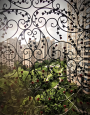 Pagar Taman Besi Ukiran Antik