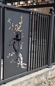 Pagar Besi Hias Komersial Tiruan