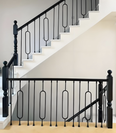 Pagar Tangga Besi Modern Minimalis Disikat