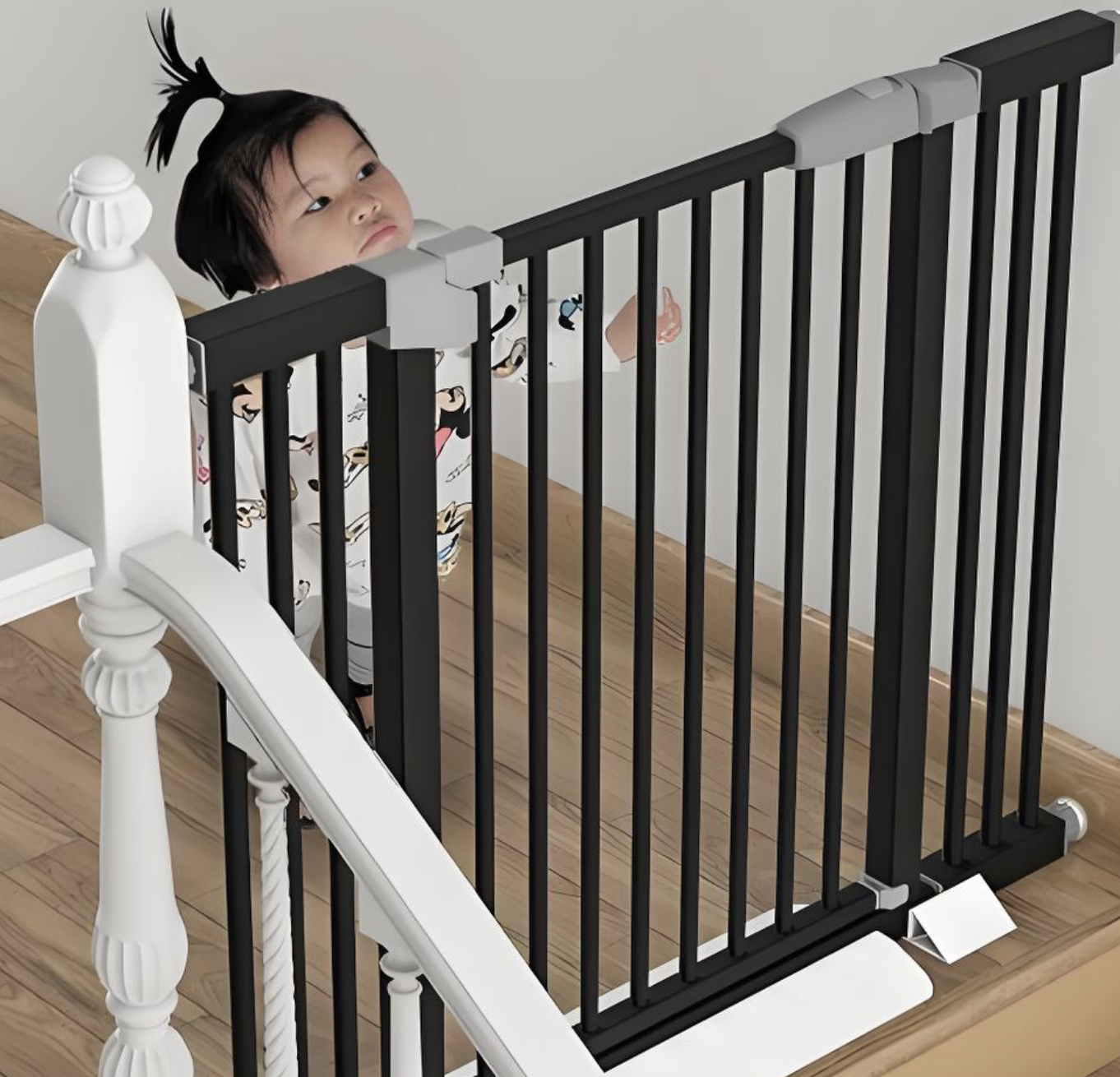 Lan can cầu thang sắt nhỏ gọn an toàn cho trẻ em