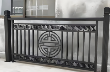 Disesuaikan Mewah Gaya Cina Besi Tempa Villa Pagar