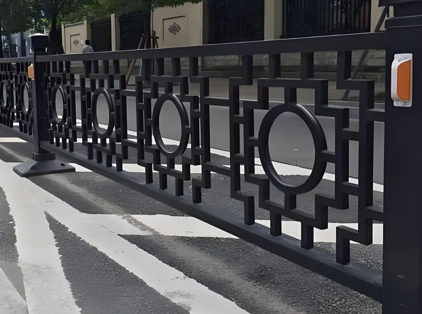 Pagar Jalan Besi Tempa Gaya Tiongkok Antik Kota