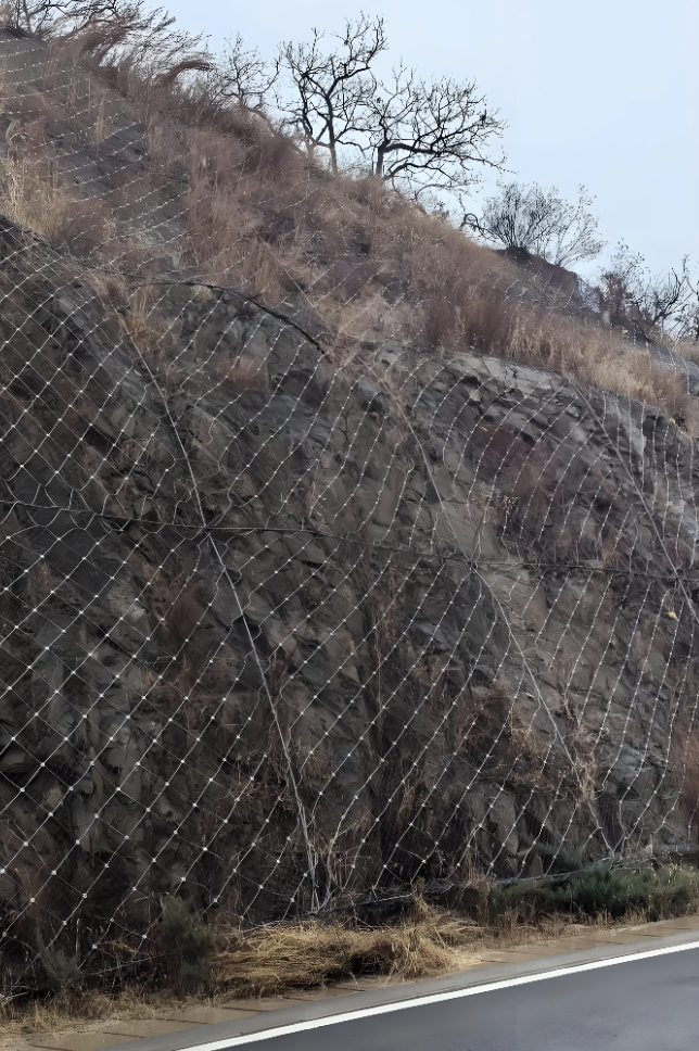 Jaring Pelindung Kemiringan Kawat Baja Fleksibel Aktif