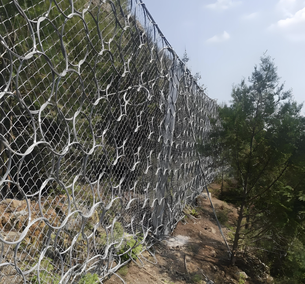 Filet passif de protection de pente d'anneau