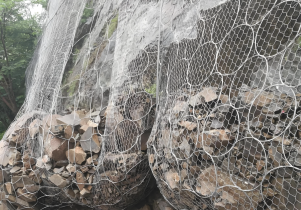 Passive Rock Fall Barrier Chain Link Net