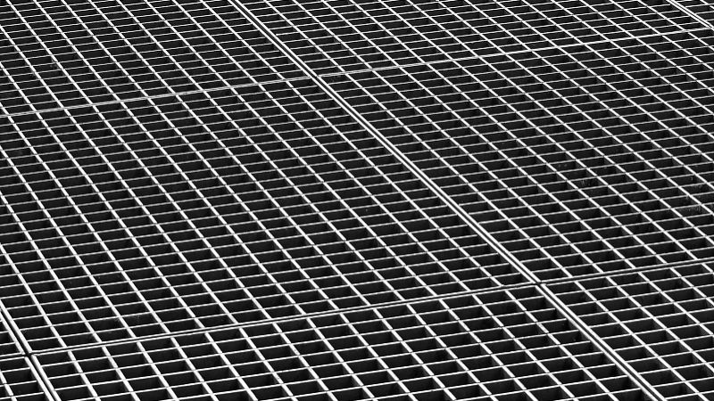 Mạ kẽm Q235 Thép Grating rãnh Bìa