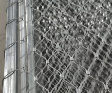 316L Jaring Penangkap Jatuh Baja Tahan Karat Tugas Berat untuk Konstruksi Kelas Atas