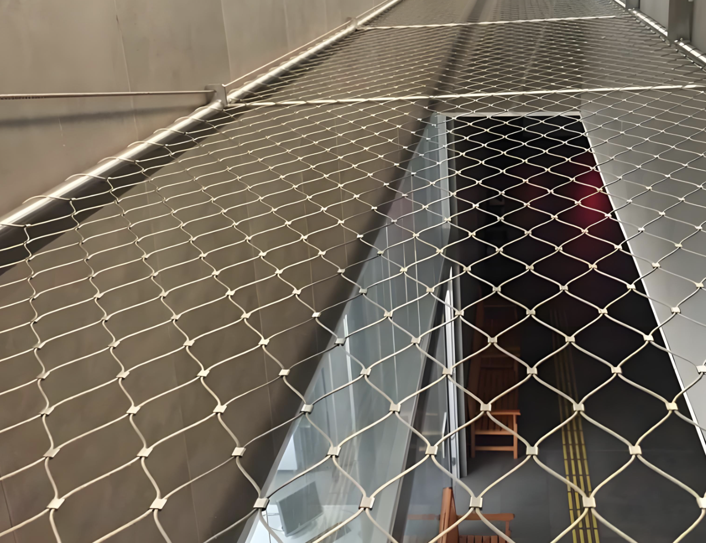 ก่อสร้างหนักสแตนเลสป้องกันการล่มสลายสุทธิ