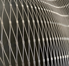 Jaring Tangkap Jatuh Baja Tahan Karat Darurat Dapat Dilipat