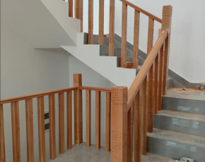 Ngân sách E0 lớp trong nhà giả bằng gỗ lan can cầu thang