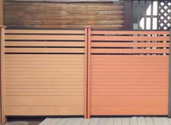 Pagar Dek Serat Kayu HDPE Daur Ulang