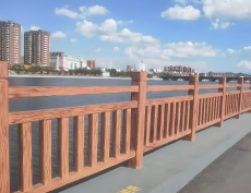 Pagar Jembatan Butiran Kayu FRP