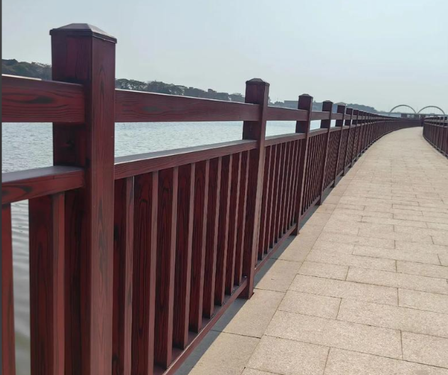 Pagar Sungai Butiran Kayu Paduan Aluminium