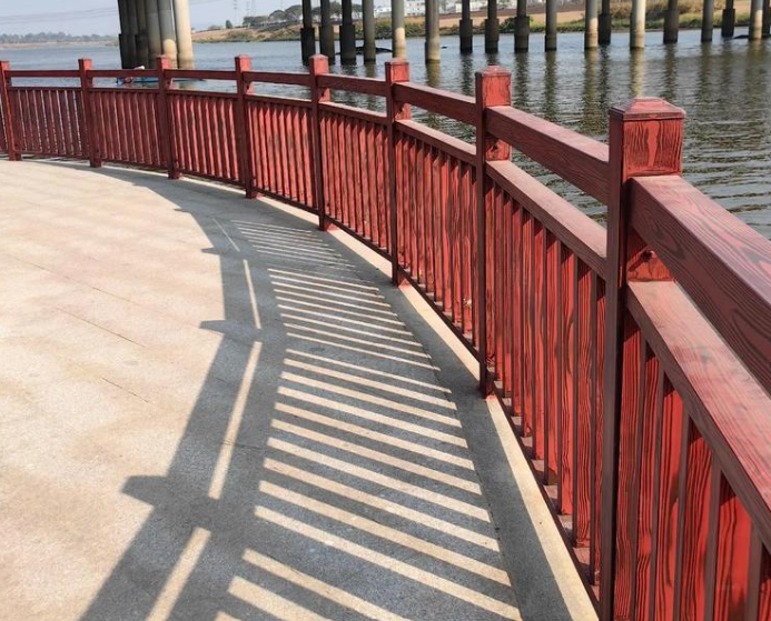 Pagar Sungai Butiran Kayu Paduan Aluminium