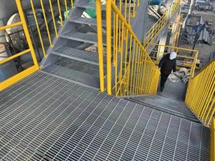 FRP Anti-Slip บันไดอุตสาหกรรม Treads