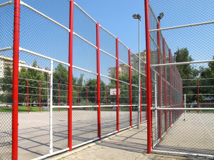 Modular Volleyball Court Fencing System