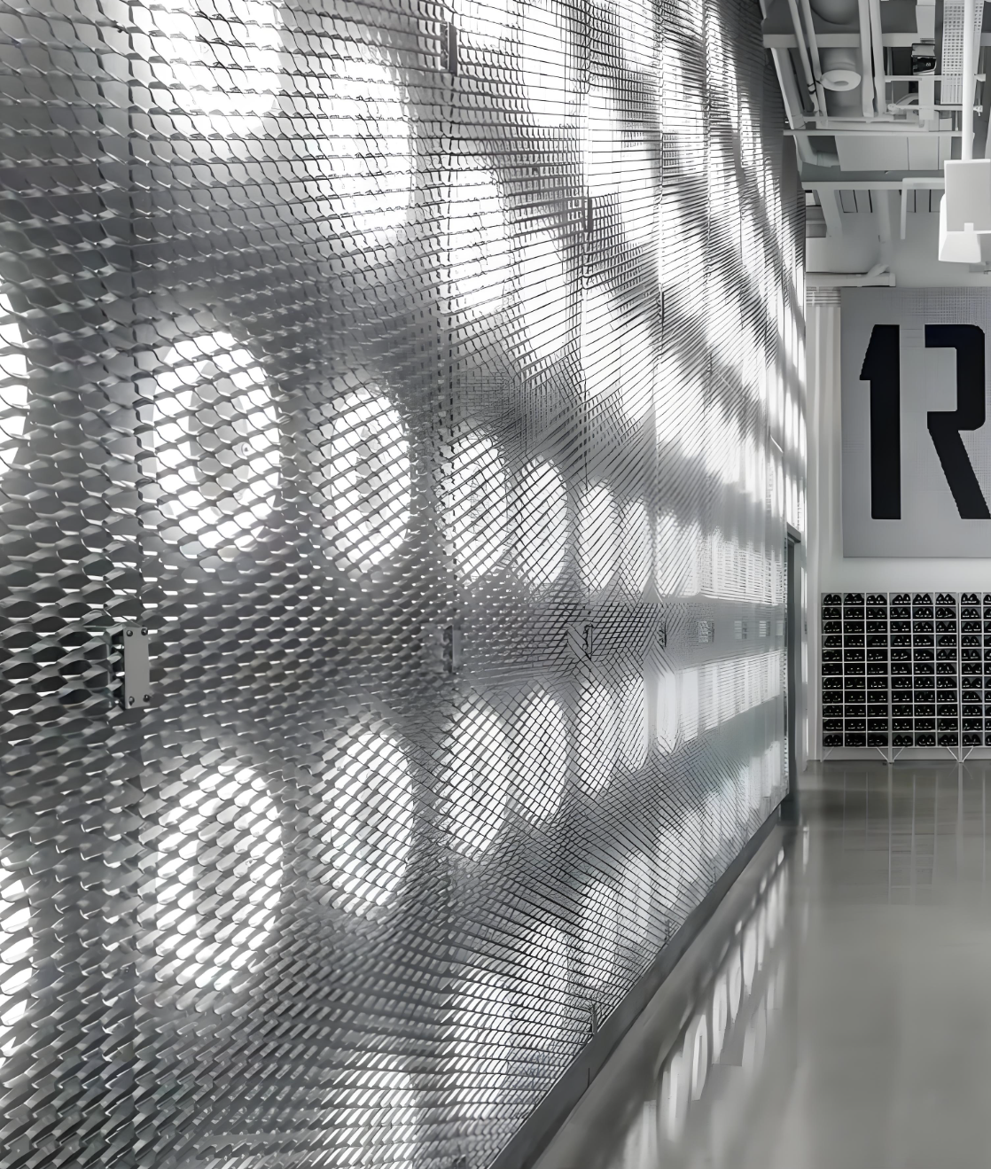 316สแตนเลสกระจกขัดโลหะตกแต่งตาข่ายสำหรับรถลิฟท์