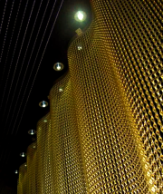 Rideau métallique en laiton antibactérien à usage médical