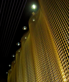 Rideau métallique en laiton antibactérien à usage médical