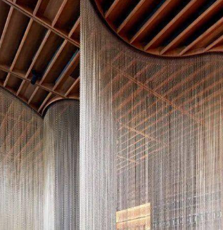 Rideau métallique décoratif en acier inoxydable 304