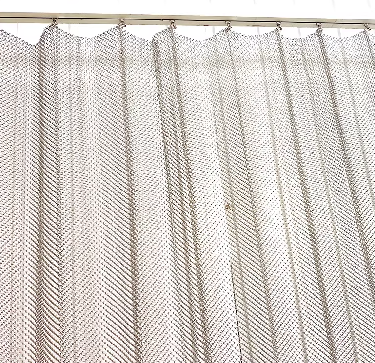 Rideau métallique de protection industriel en acier inoxydable